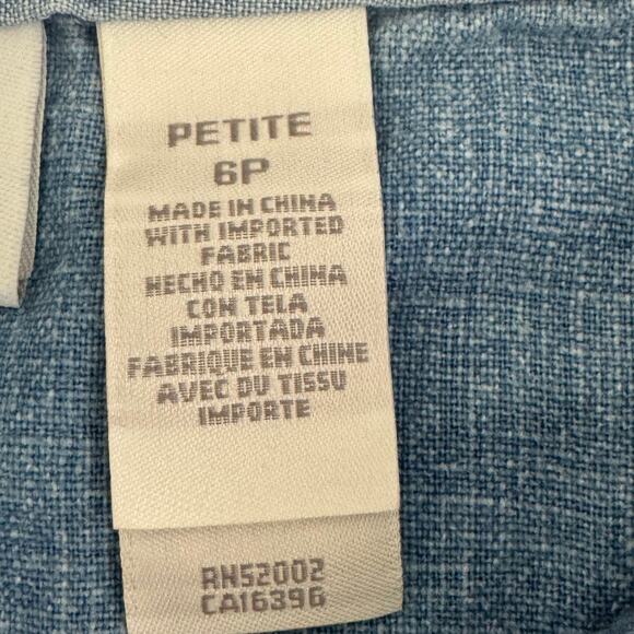 Vintage Liz Claiborne linen/cotton denim look skirt - Picture 7 of 10